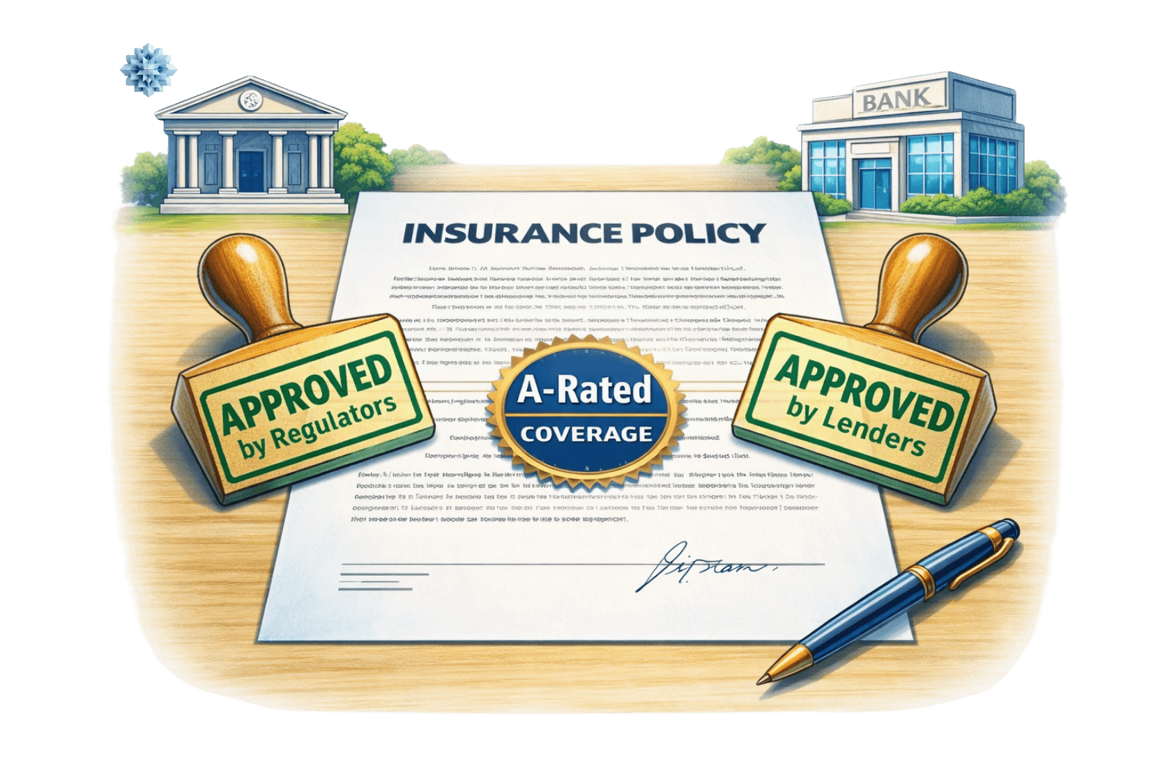 Approved for contracts, loans, and compliance — AM Best A-rated carrier paper