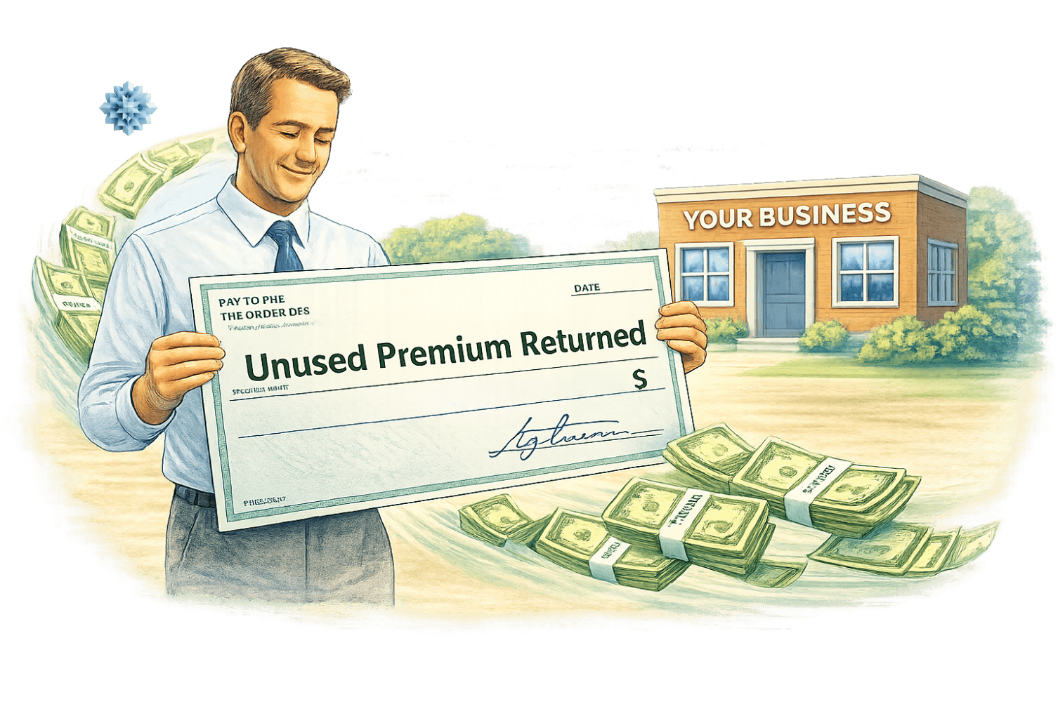 Retain unused premiums and take back money you don't use
